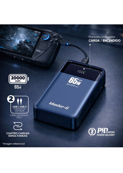 Batería Notebook 20000 Mah 65W Power Delivery Master-G