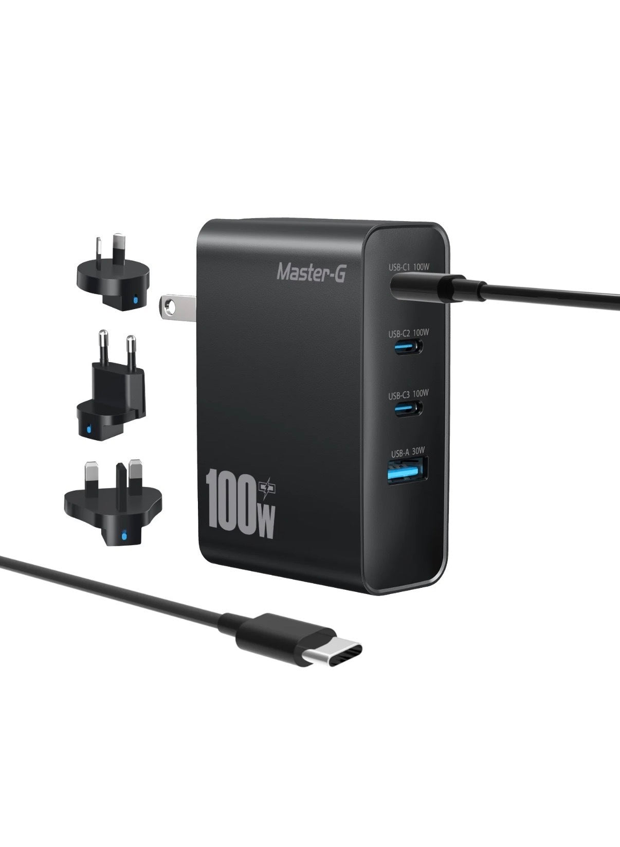 Cargador 100W Universal Carga Rápida Cable UCB-C Master-G