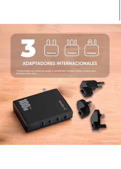 Cargador 100W Universal Carga Rápida Cable UCB-C Master-G