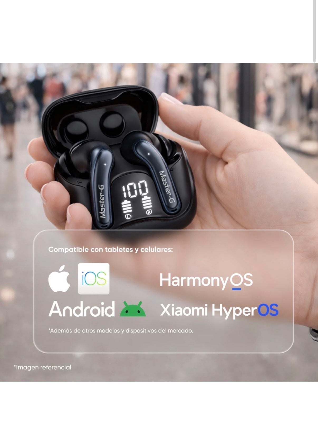 Audífono BUDS 60 In Ear Bluetooth ANC Master-G