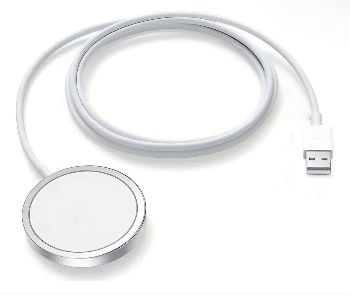 Cargador Inalambrico Magnetico Para iPhone Magsafe 15w Color Blanco IRM Z8
