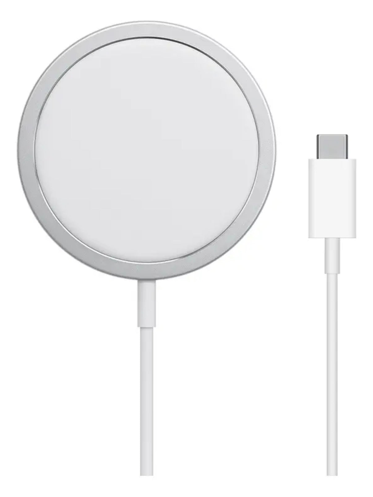 Cargador Inalámbrico Magnetico Para Iphone Magsafe Color Blanco USB-C