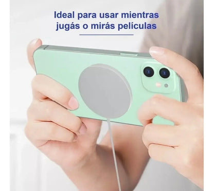 Cargador Inalámbrico Magnetico Para Iphone Magsafe Color Blanco USB-C