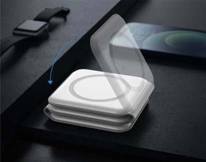 Cargador Inalámbrico Rápido 3 en 1 Vidvie Magsafe para iPhone, Apple Watch y Airpods