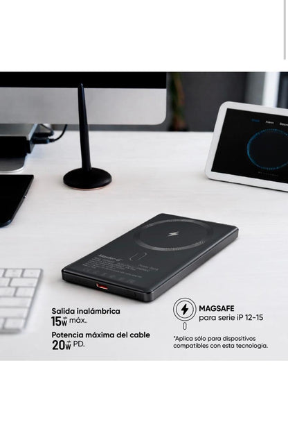 Cargador Inalámbrico MAGSAFE 5.000 mAh Compatible con Iphone Master-G